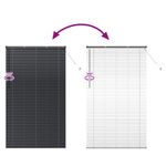 Casa si Gradina - Textile si covoare - Rulouri si jaluzele - Jaluzea pentru Fereastra cu perdele Altele Manual Negru 135 x 220 cm Aluminiu - Infinity.ro