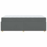 Casa si Gradina - Mobilier - Paturi si accesorii - Paturi - Cadru de pat cu saltea Altele Gri inchis 90 x 190 cm tesatura - Infinity.ro
