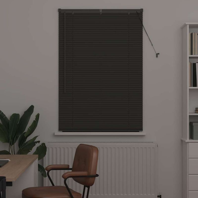 Casa si Gradina - Textile si covoare - Rulouri si jaluzele - Jaluzea pentru Fereastra Gri inchis 85 x 175 cm Aluminiu - Infinity.ro