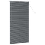 Casa si Gradina - Textile si covoare - Rulouri si jaluzele - Jaluzea pentru Fereastra Gri inchis 85 x 175 cm Aluminiu - Infinity.ro