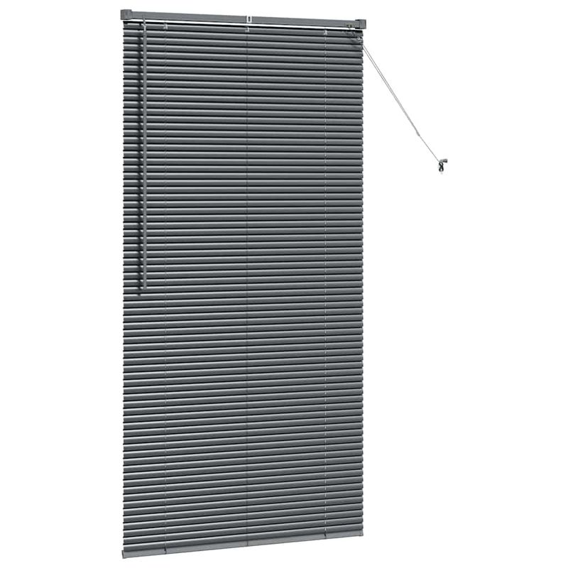 Casa si Gradina - Textile si covoare - Rulouri si jaluzele - Jaluzea pentru Fereastra Gri inchis 85 x 175 cm Aluminiu - Infinity.ro