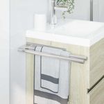 Casa si Gradina - Sanitare - Suporturi si accesorii baie - Suporturi baie - Suport pentru prosoape Argintiu 40 x 9 x 4 cm Otel inoxidabil - Infinity.ro