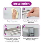 Casa si Gradina - Sanitare - Suporturi si accesorii baie - Suporturi baie - Suport pentru prosoape Argintiu 40 x 9 x 4 cm Otel inoxidabil - Infinity.ro