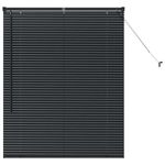 Casa si Gradina - Textile si covoare - Rulouri si jaluzele - Jaluzea pentru Fereastra cu perdele Altele Manual Negru 100 x 130 cm Aluminiu - Infinity.ro