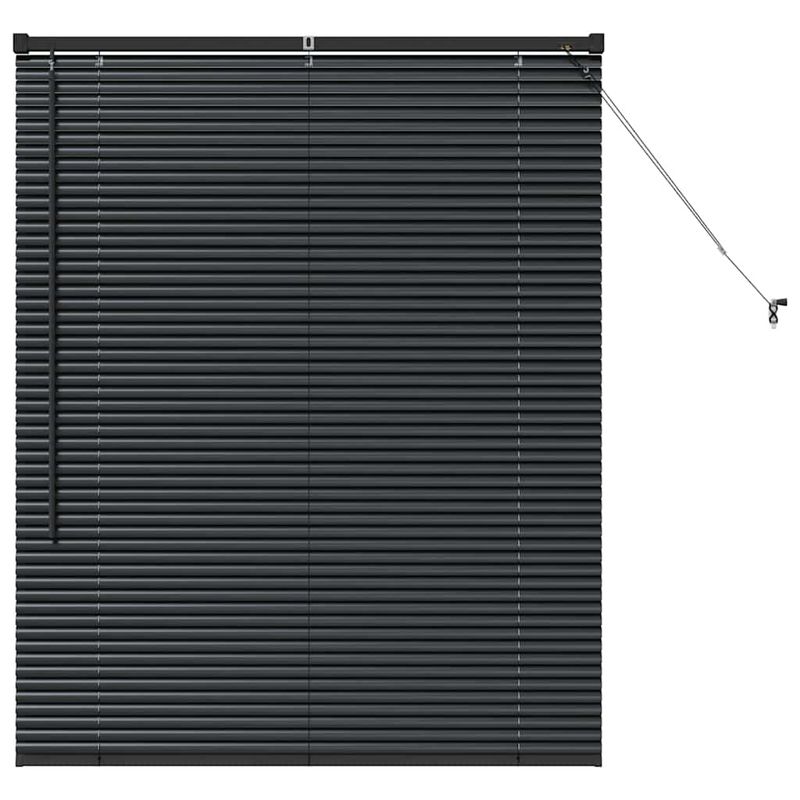 Casa si Gradina - Textile si covoare - Rulouri si jaluzele - Jaluzea pentru Fereastra cu perdele Altele Manual Negru 100 x 130 cm Aluminiu - Infinity.ro