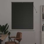 Casa si Gradina - Textile si covoare - Rulouri si jaluzele - Jaluzea pentru Fereastra cu perdele Altele Manual Negru 100 x 130 cm Aluminiu - Infinity.ro