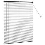 Casa si Gradina - Textile si covoare - Rulouri si jaluzele - Jaluzea pentru Fereastra cu perdele Altele Manual Negru 100 x 130 cm Aluminiu - Infinity.ro