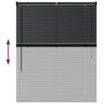Casa si Gradina - Textile si covoare - Rulouri si jaluzele - Jaluzea pentru Fereastra cu perdele Altele Manual Negru 100 x 130 cm Aluminiu - Infinity.ro