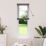 Casa si Gradina - Textile si covoare - Rulouri si jaluzele - Jaluzea pentru Fereastra cu perdele Altele Manual Negru 80 x 130 cm Aluminiu - Infinity.ro