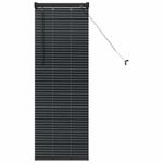 Casa si Gradina - Textile si covoare - Rulouri si jaluzele - Jaluzea pentru Fereastra cu perdele Altele Manual Negru 80 x 130 cm Aluminiu - Infinity.ro