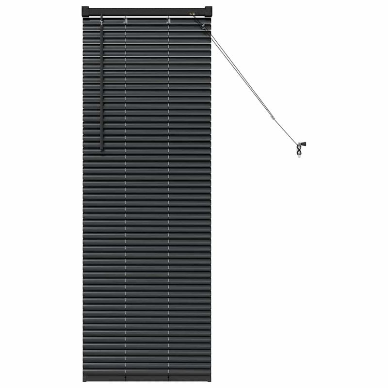 Casa si Gradina - Textile si covoare - Rulouri si jaluzele - Jaluzea pentru Fereastra cu perdele Altele Manual Negru 80 x 130 cm Aluminiu - Infinity.ro