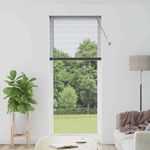 Casa si Gradina - Textile si covoare - Rulouri si jaluzele - Jaluzea pentru Fereastra Gri inchis 80 x 130 cm Aluminiu - Infinity.ro