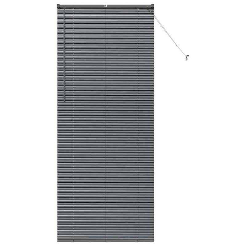 Casa si Gradina - Textile si covoare - Rulouri si jaluzele - Jaluzea pentru Fereastra Gri inchis 80 x 130 cm Aluminiu - Infinity.ro