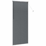 Casa si Gradina - Textile si covoare - Rulouri si jaluzele - Jaluzea pentru Fereastra Gri inchis 80 x 130 cm Aluminiu - Infinity.ro
