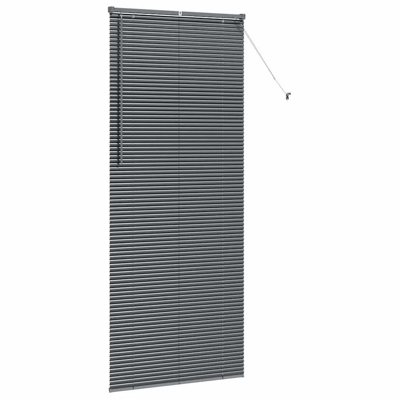 Casa si Gradina - Textile si covoare - Rulouri si jaluzele - Jaluzea pentru Fereastra Gri inchis 80 x 130 cm Aluminiu - Infinity.ro