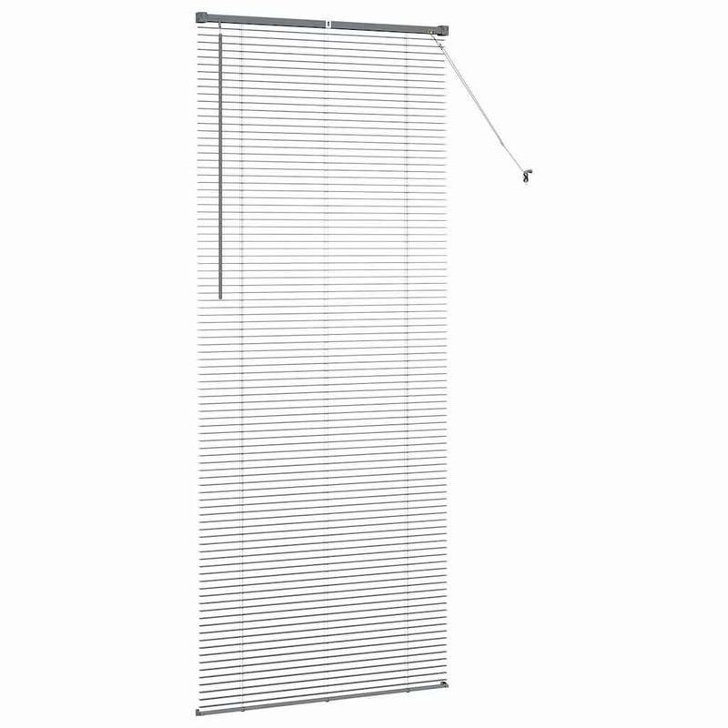 Casa si Gradina - Textile si covoare - Rulouri si jaluzele - Jaluzea pentru Fereastra Gri inchis 80 x 130 cm Aluminiu - Infinity.ro