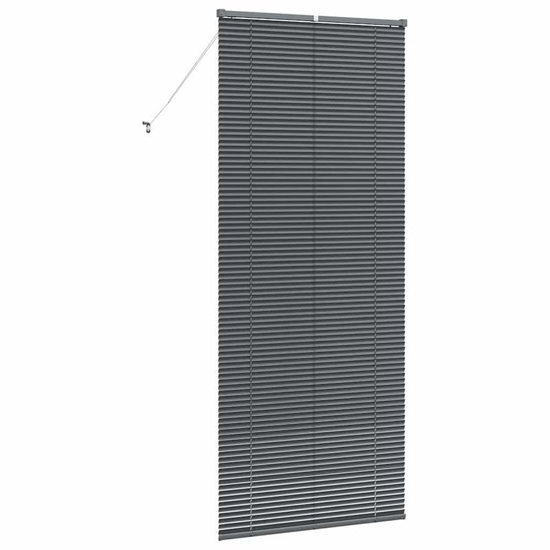 Casa si Gradina - Textile si covoare - Rulouri si jaluzele - Jaluzea pentru Fereastra Gri inchis 80 x 130 cm Aluminiu - Infinity.ro