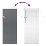 Casa si Gradina - Textile si covoare - Rulouri si jaluzele - Jaluzea pentru Fereastra Gri inchis 80 x 130 cm Aluminiu - Infinity.ro