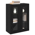 Casa si Gradina - Mobilier - Comode si corpuri - Comode - Dulap montat pe perete cu raft Pe perete Stejar negru 69.5 x 34 x 90 cm - Infinity.ro