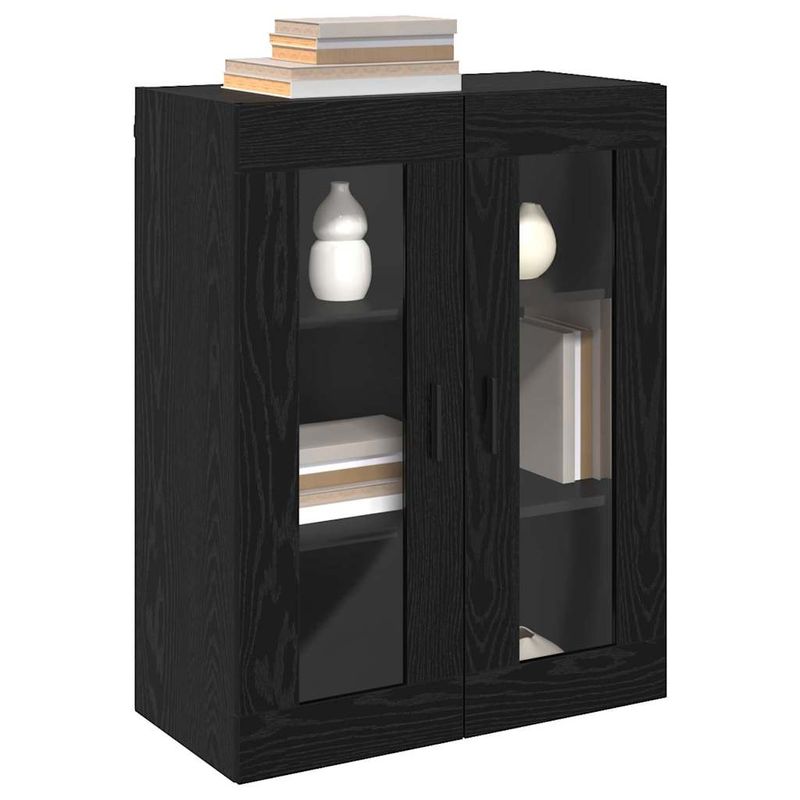 Casa si Gradina - Mobilier - Comode si corpuri - Comode - Dulap montat pe perete cu raft Pe perete Stejar negru 69.5 x 34 x 90 cm - Infinity.ro