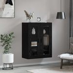 Casa si Gradina - Mobilier - Comode si corpuri - Comode - Dulap montat pe perete cu raft Pe perete Stejar negru 69.5 x 34 x 90 cm - Infinity.ro