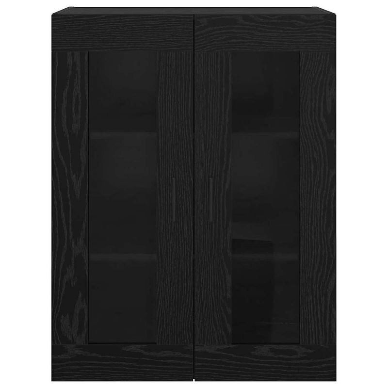 Casa si Gradina - Mobilier - Comode si corpuri - Comode - Dulap montat pe perete cu raft Pe perete Stejar negru 69.5 x 34 x 90 cm - Infinity.ro