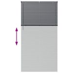 Casa si Gradina - Textile si covoare - Rulouri si jaluzele - Jaluzea pentru Fereastra Gri inchis 120 x 220 cm Aluminiu - Infinity.ro