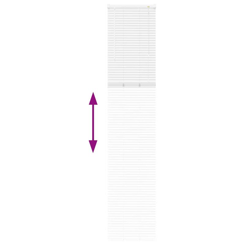 Casa si Gradina - Textile si covoare - Rulouri si jaluzele - Jaluzea pentru Fereastra cu perdele Altele Manual Alb 80 x 130 cm Aluminiu - Infinity.ro