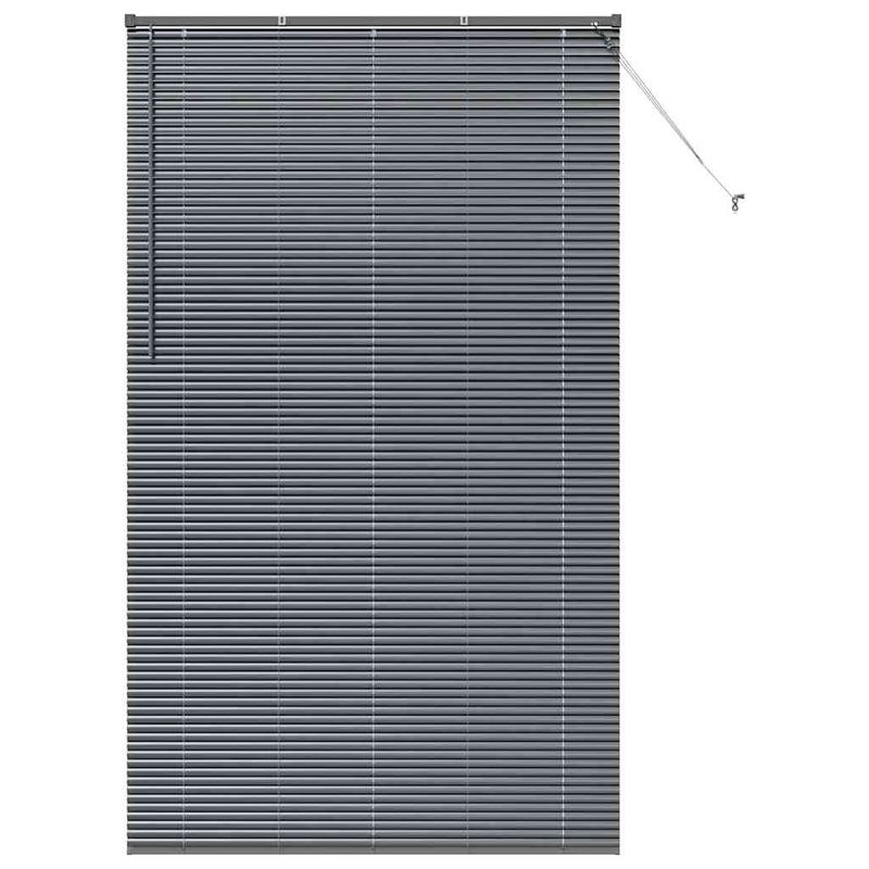 Casa si Gradina - Textile si covoare - Rulouri si jaluzele - Jaluzea pentru Fereastra Gri inchis 135 x 220 cm Aluminiu - Infinity.ro