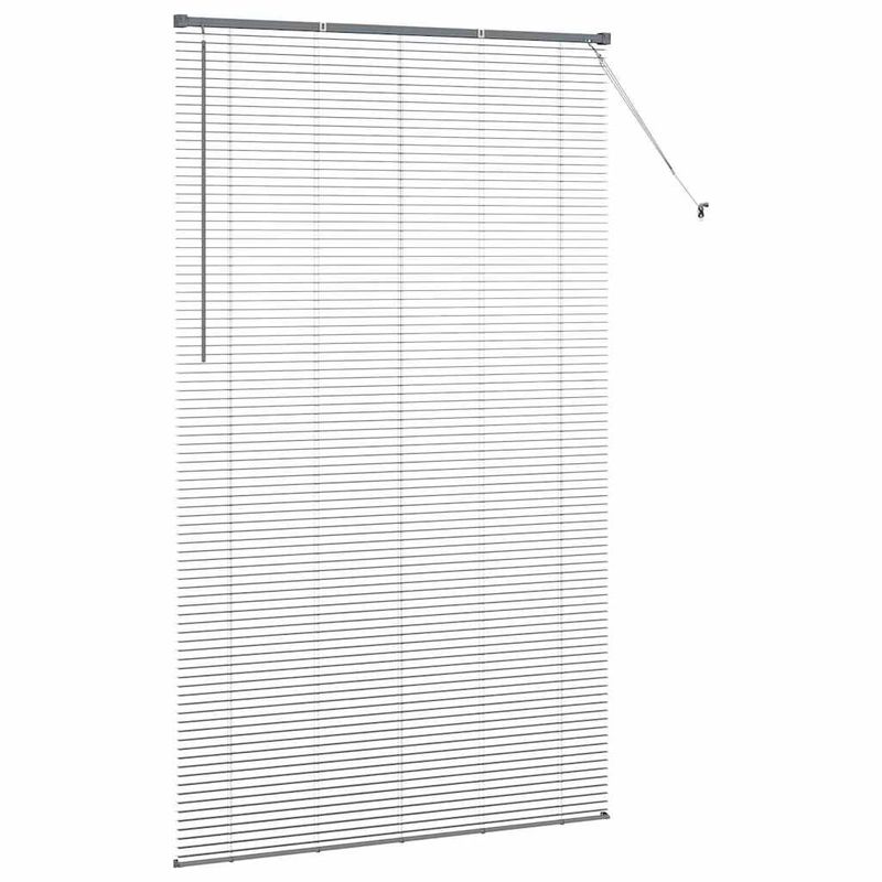 Casa si Gradina - Textile si covoare - Rulouri si jaluzele - Jaluzea pentru Fereastra Gri inchis 135 x 220 cm Aluminiu - Infinity.ro