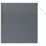 Casa si Gradina - Textile si covoare - Rulouri si jaluzele - Jaluzea pentru Fereastra Gri inchis 80 x 130 cm Aluminiu - Infinity.ro