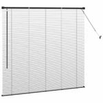 Casa si Gradina - Textile si covoare - Rulouri si jaluzele - Jaluzea pentru Fereastra cu perdele Altele Manual Negru 80 x 130 cm Aluminiu - Infinity.ro