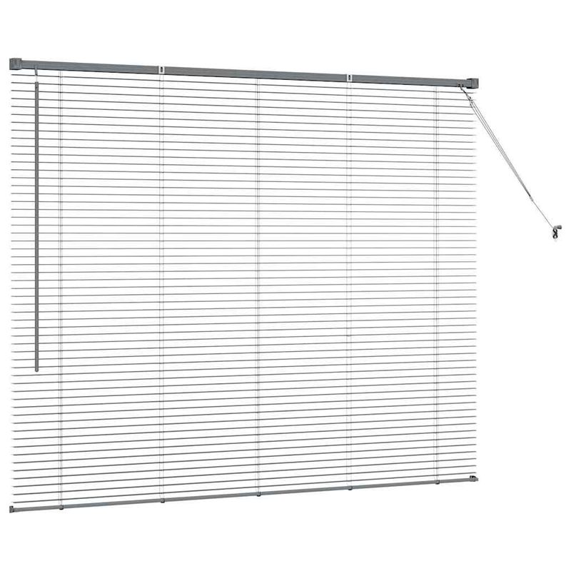 Casa si Gradina - Textile si covoare - Rulouri si jaluzele - Jaluzea pentru Fereastra Gri inchis 80 x 130 cm Aluminiu - Infinity.ro