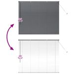 Casa si Gradina - Textile si covoare - Rulouri si jaluzele - Jaluzea pentru Fereastra Gri inchis 80 x 130 cm Aluminiu - Infinity.ro