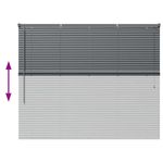 Casa si Gradina - Textile si covoare - Rulouri si jaluzele - Jaluzea pentru Fereastra Gri inchis 80 x 130 cm Aluminiu - Infinity.ro