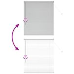 Casa si Gradina - Textile si covoare - Rulouri si jaluzele - Jaluzea pentru Fereastra Argintiu 80 x 130 cm Aluminiu - Infinity.ro