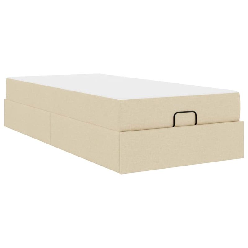 Casa si Gradina - Mobilier - Paturi si accesorii - Paturi - Cadru de pat Crem 100 x 200 cm tesatura - Infinity.ro