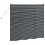 Casa si Gradina - Textile si covoare - Rulouri si jaluzele - Jaluzea pentru Fereastra Gri inchis 80 x 130 cm Aluminiu - Infinity.ro