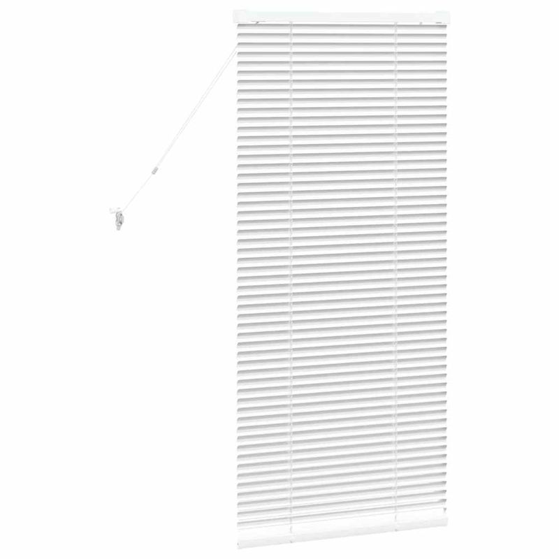 Casa si Gradina - Textile si covoare - Rulouri si jaluzele - Jaluzea pentru Fereastra cu perdele Altele Manual Alb 80 x 130 cm Aluminiu - Infinity.ro