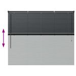 Casa si Gradina - Textile si covoare - Rulouri si jaluzele - Jaluzea pentru Fereastra cu perdele Altele Manual Negru 80 x 130 cm Aluminiu - Infinity.ro