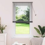 Casa si Gradina - Textile si covoare - Rulouri si jaluzele - Jaluzea pentru Fereastra Gri inchis 80 x 130 cm Aluminiu - Infinity.ro