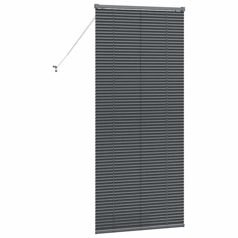 Casa si Gradina - Textile si covoare - Rulouri si jaluzele - Jaluzea pentru Fereastra Gri inchis 80 x 130 cm Aluminiu - Infinity.ro