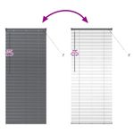 Casa si Gradina - Textile si covoare - Rulouri si jaluzele - Jaluzea pentru Fereastra Gri inchis 80 x 130 cm Aluminiu - Infinity.ro