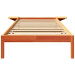 Casa si Gradina - Mobilier - Paturi si accesorii - Paturi - Cadru de pat cu mese laterale Maro 80 x 200 cm Maroniu cerat - Infinity.ro