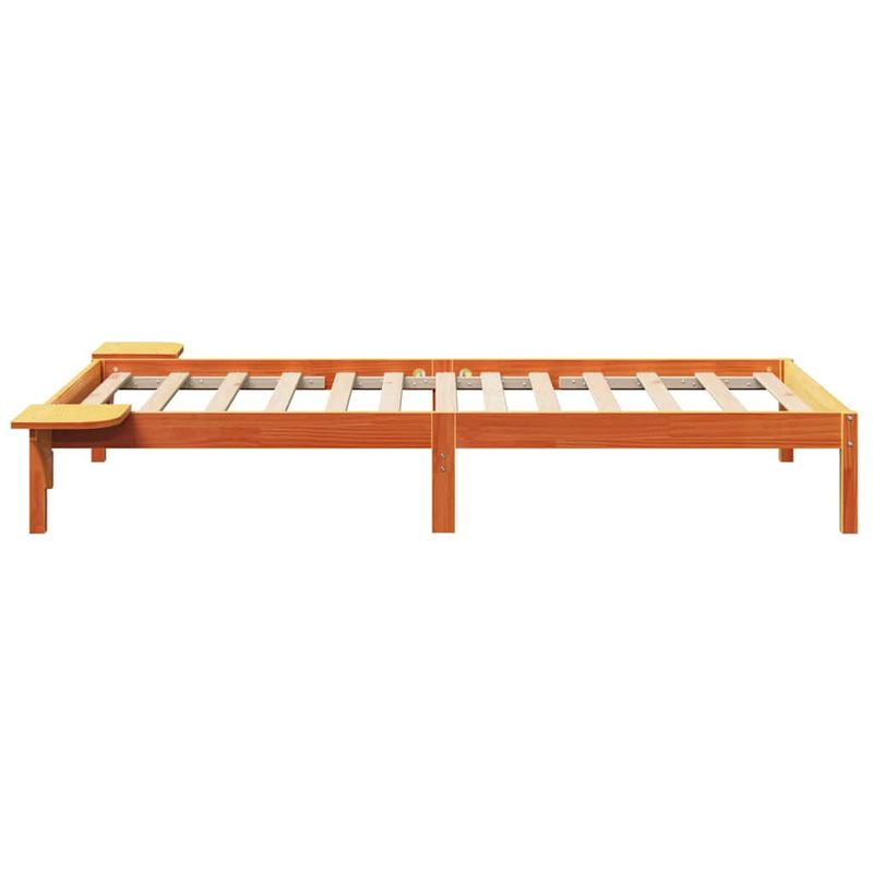 Casa si Gradina - Mobilier - Paturi si accesorii - Paturi - Cadru de pat cu mese laterale Maro 80 x 200 cm Maroniu cerat - Infinity.ro