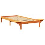 Casa si Gradina - Mobilier - Paturi si accesorii - Paturi - Cadru de pat cu mese laterale Maro 80 x 200 cm Maroniu cerat - Infinity.ro