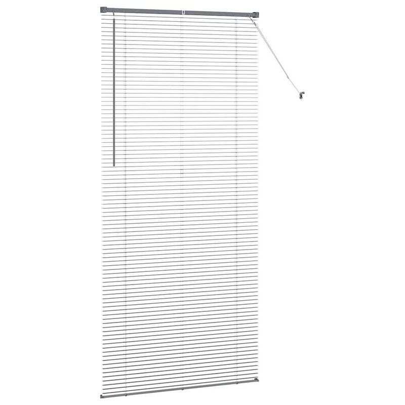 Casa si Gradina - Textile si covoare - Rulouri si jaluzele - Jaluzea pentru Fereastra Gri inchis 100 x 220 cm Aluminiu - Infinity.ro