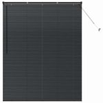 Casa si Gradina - Textile si covoare - Rulouri si jaluzele - Jaluzea pentru Fereastra cu perdele Altele Manual Negru 140 x 175 cm Aluminiu - Infinity.ro