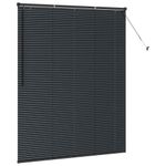 Casa si Gradina - Textile si covoare - Rulouri si jaluzele - Jaluzea pentru Fereastra cu perdele Altele Manual Negru 140 x 175 cm Aluminiu - Infinity.ro