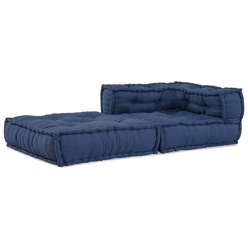 Casa si Gradina - Gradina si terasa - Mobilier exterior - Canapele si fotolii gradina - Fotoliu puf modular, indigo, 70x70x54 cm, textil - Infinity.ro
